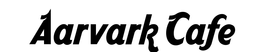 Aarvark Cafe cкачати шрифт безкоштовно